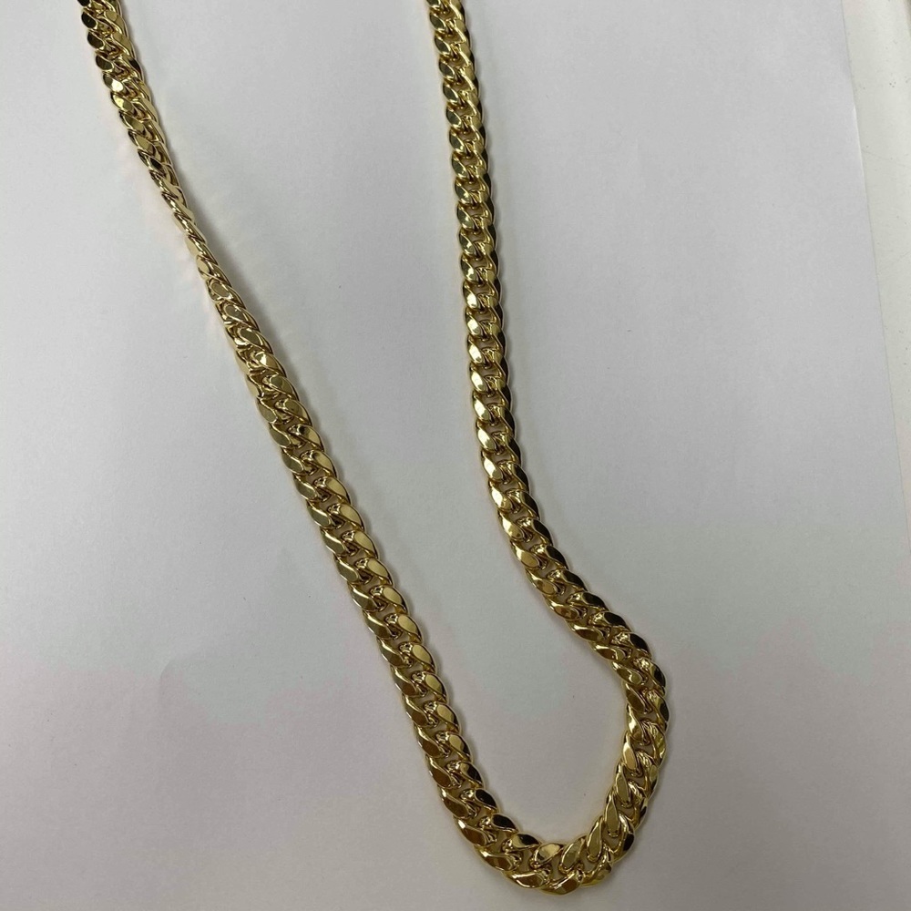 Gold Cuban Miami Chain 14kt solid gold
